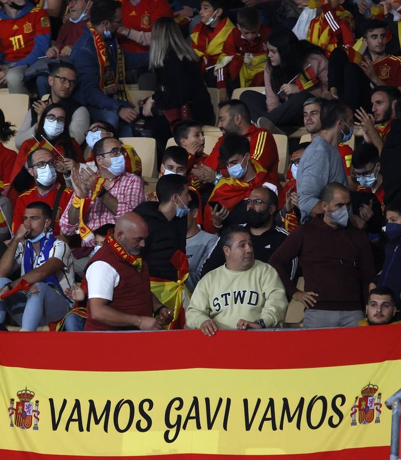 En imágenes, ambiente del partido entre España y Suecia en el estadio de La Cartuja de Sevilla