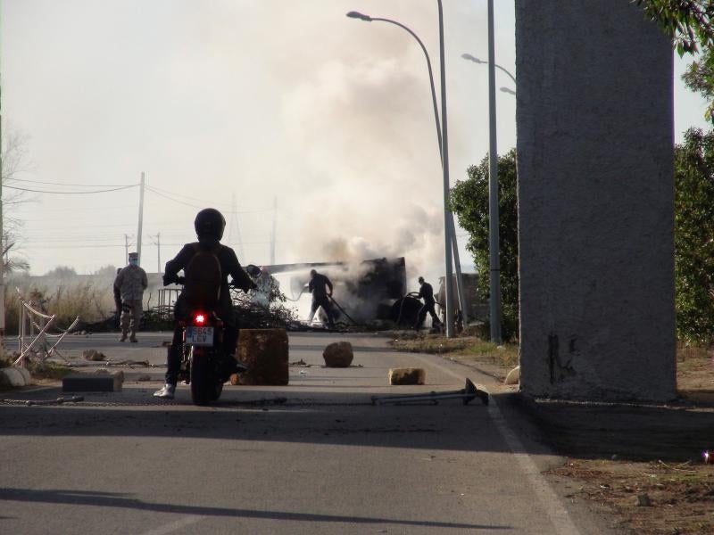 En imágenes, los disturbios provocados por la huelga de los trabajadores del metal de Cádiz