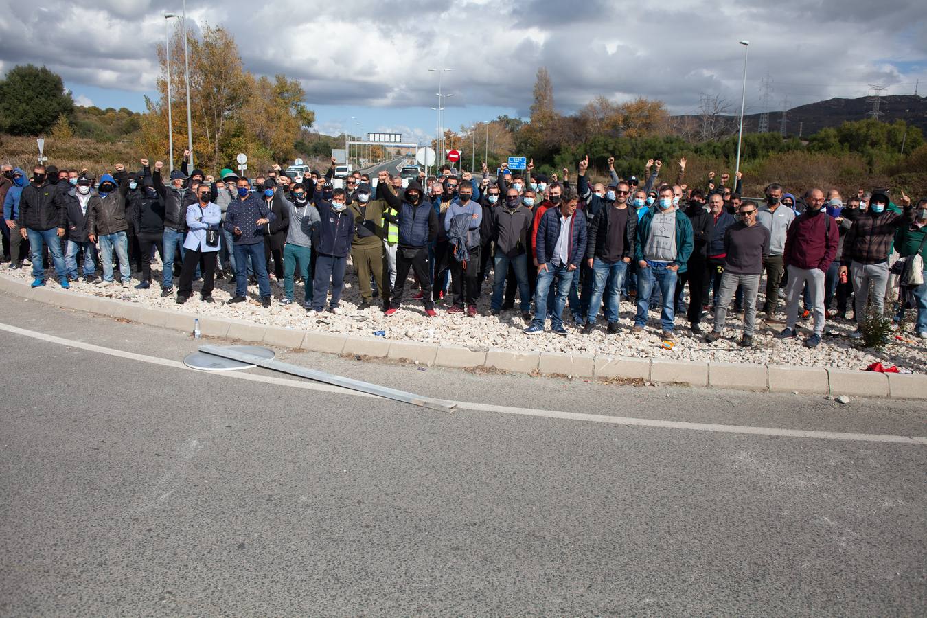 CCOO y UGT llaman a los trabajadores del metal a no cortar el tráfico en el Campo de Gibraltar