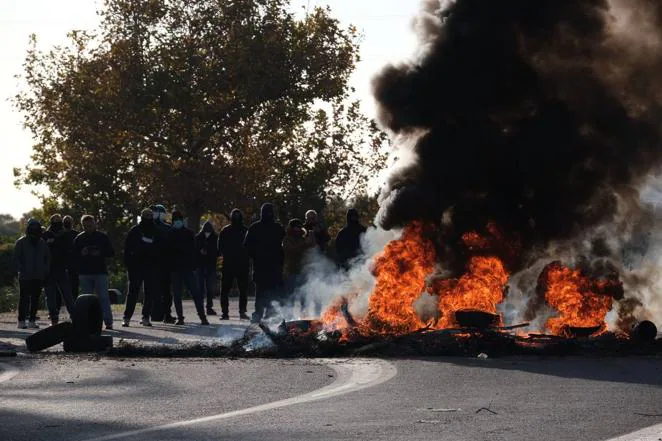 Fotos: Disturbios, protestas y barricadas en la puerta de Alestis, en Cádiz