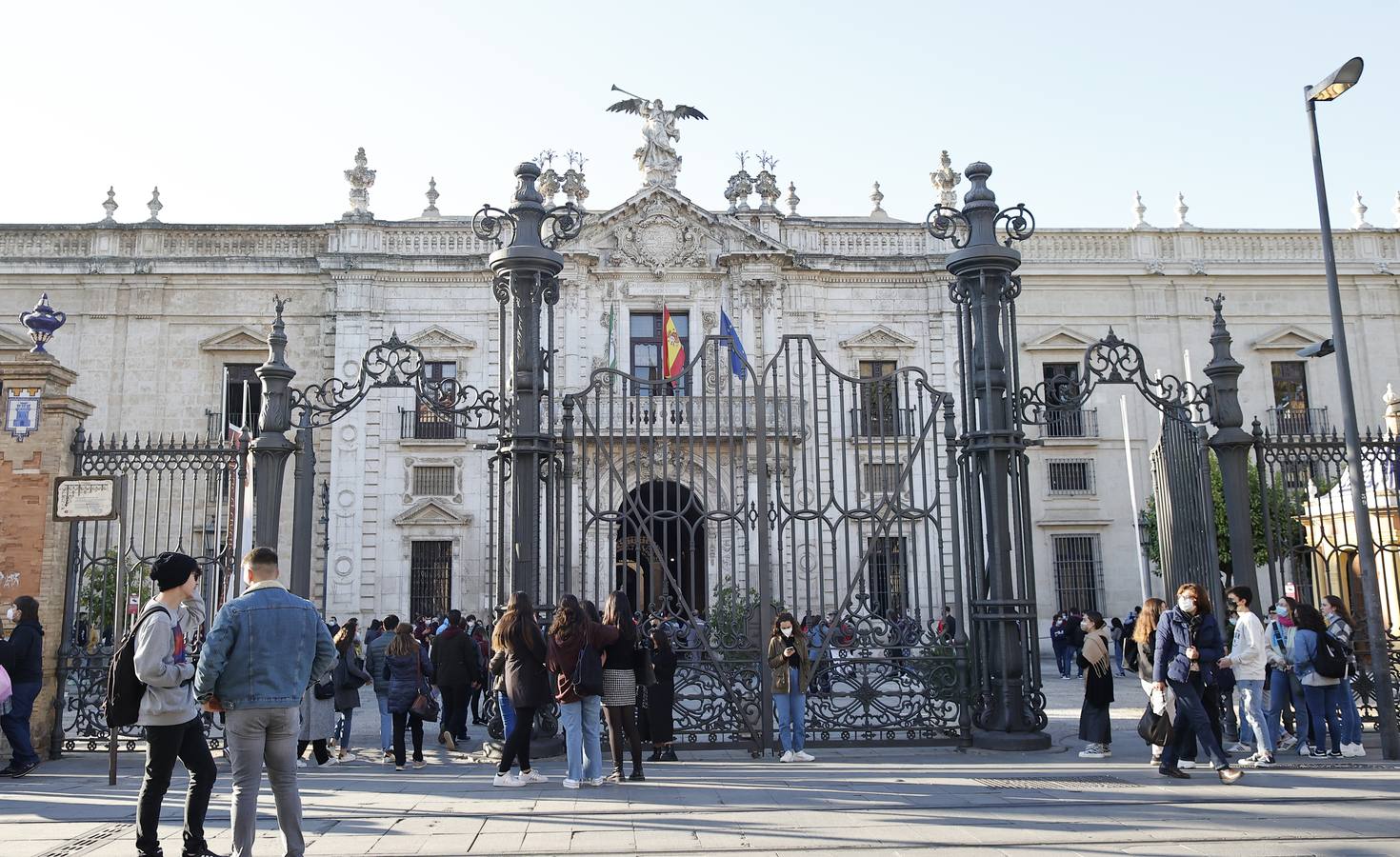 Movilización de los estudiantes de la Universidad de Sevilla, en imágenes