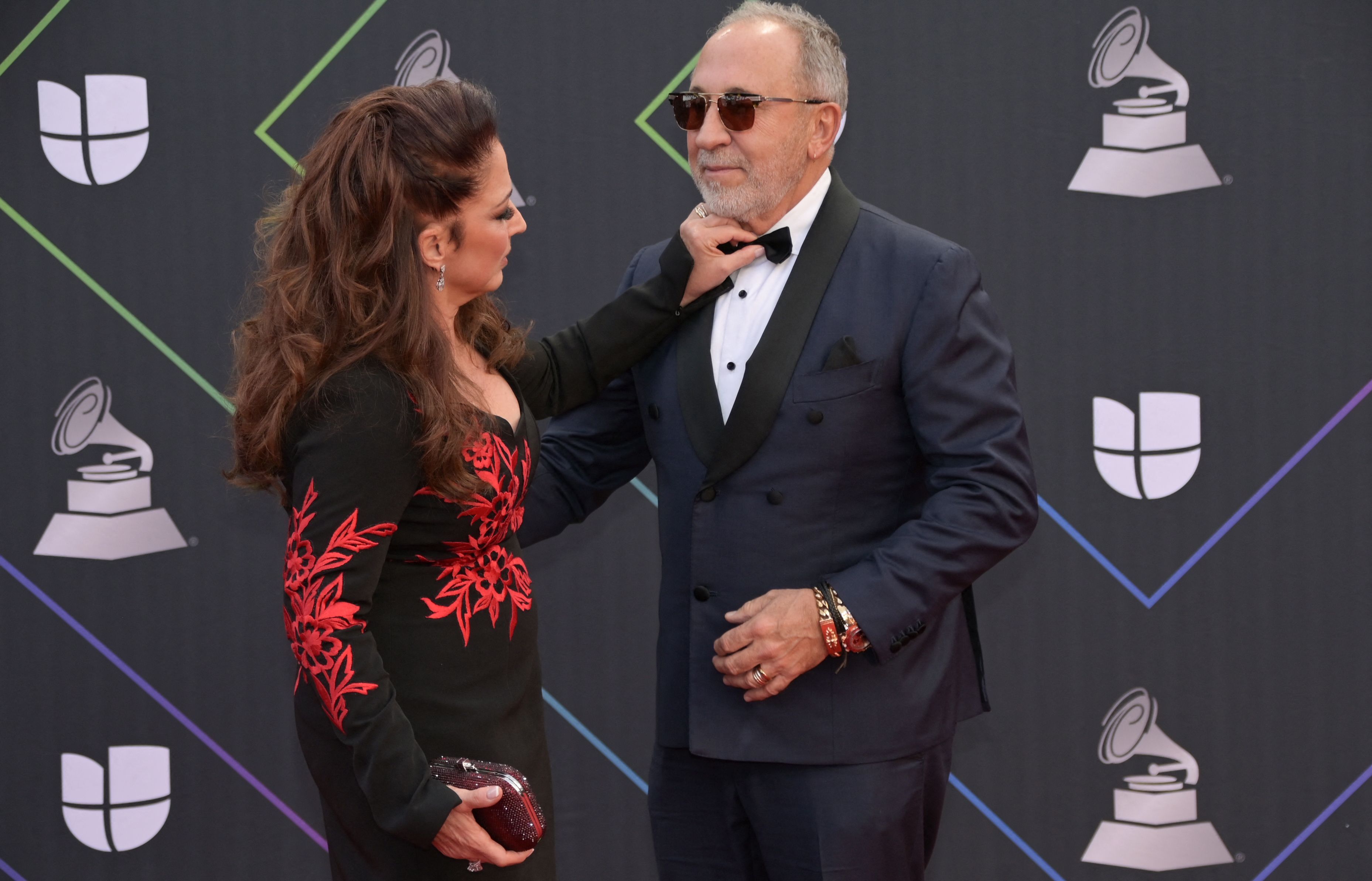 Gloria Estefan junto a su marido, Emilio Estefan. 