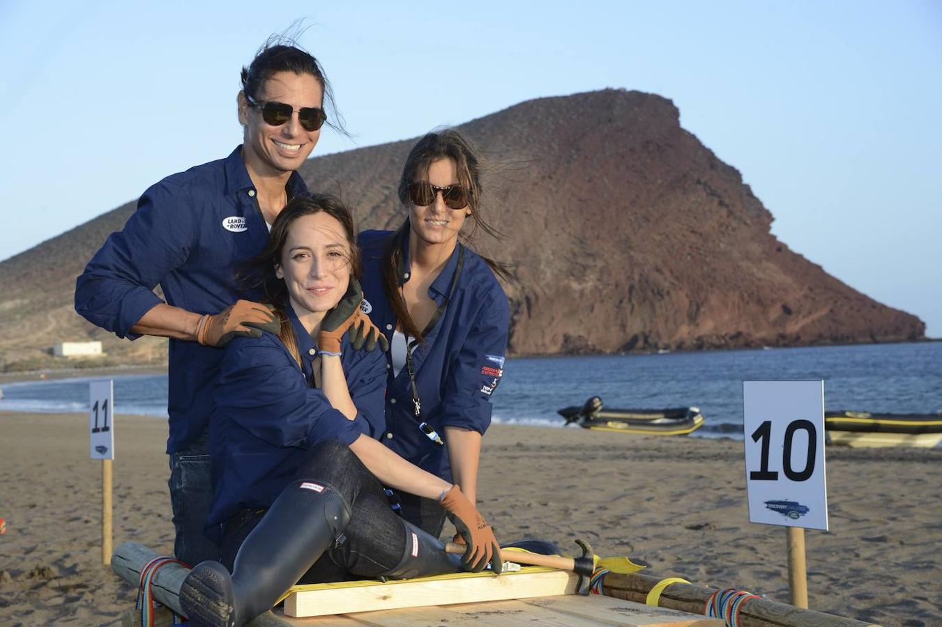 Tamara con sus hermanos Ana Boyer y Julio Iglesias Jr en 2013. 