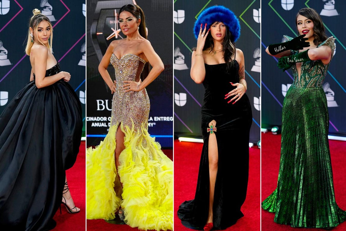 Todos los looks de la alfombra roja de los Grammy Latinos 2021. 
