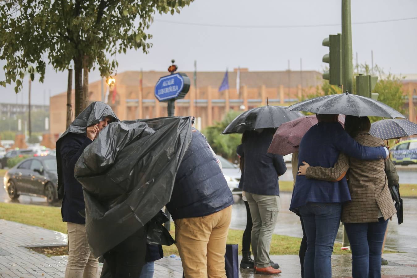 Intensa tormenta que ha descargado en Sevilla a partir de las cuatro de la tarde