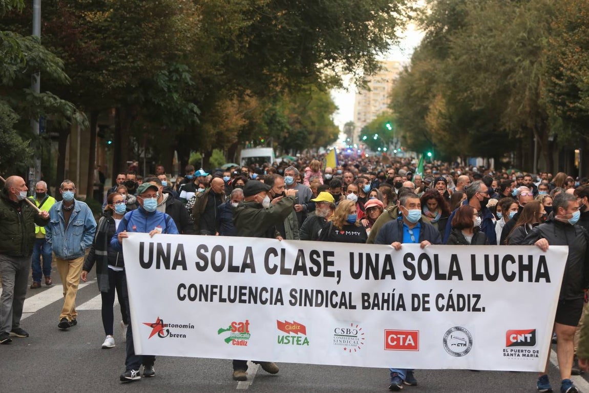 Fotos: Manifestación en apoyo a los trabajadores del Metal