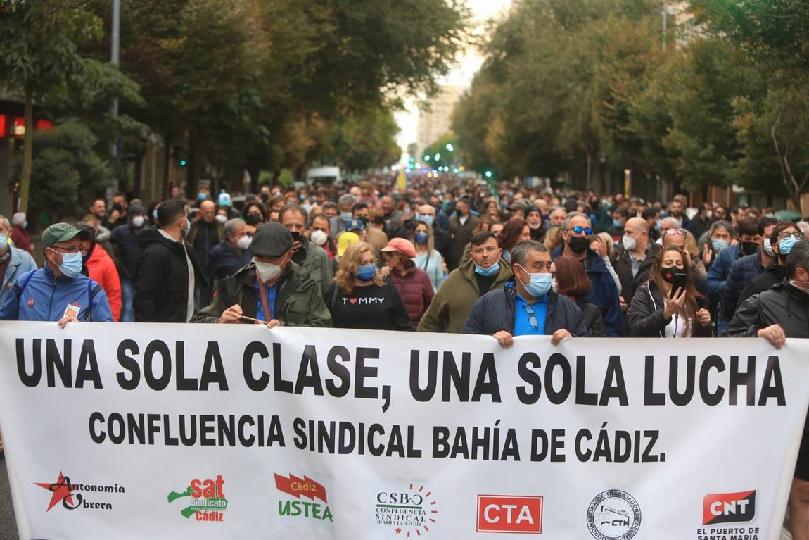 Fotos: Manifestación en apoyo a los trabajadores del Metal