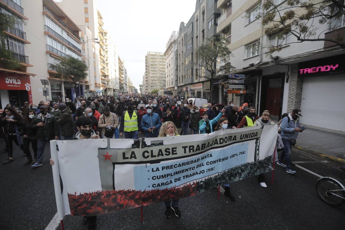 Fotos: Manifestación en apoyo a los trabajadores del Metal