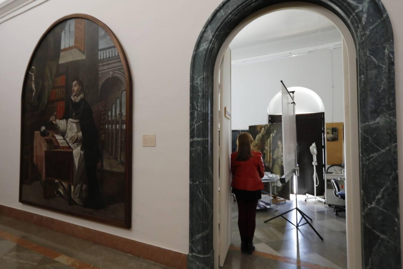 Así trabajan los restauradores del Museo de Bellas Artes de Córdoba, en imágenes