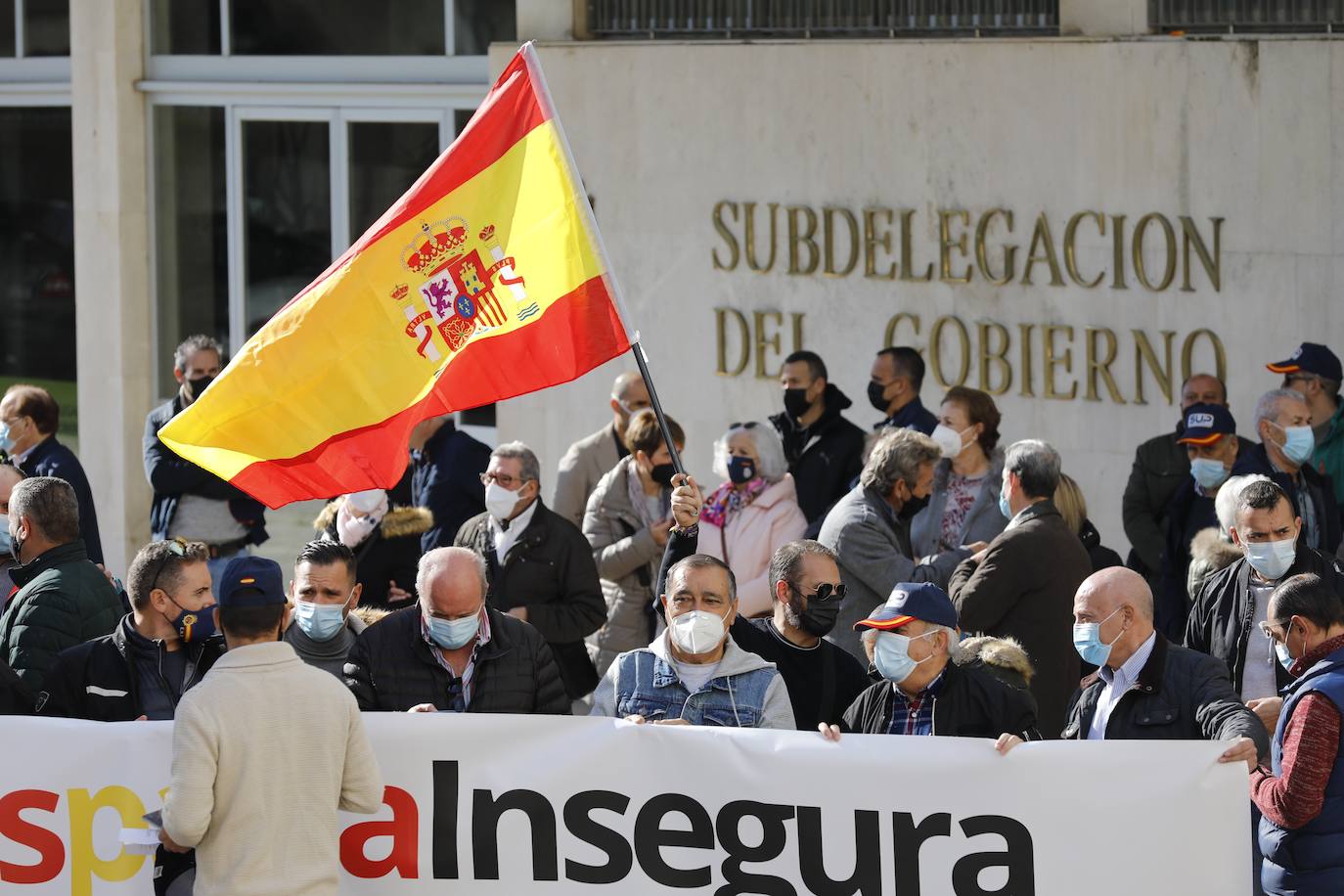 La manifestación de la plataforma &#039;No a la España insegura&#039;, en imágenes