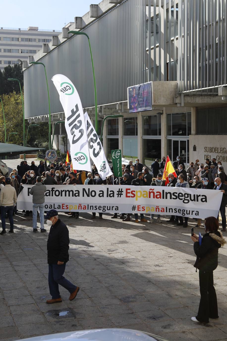 La manifestación de la plataforma &#039;No a la España insegura&#039;, en imágenes