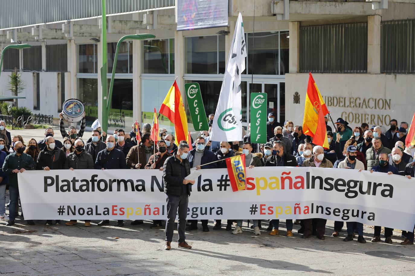 La manifestación de la plataforma &#039;No a la España insegura&#039;, en imágenes