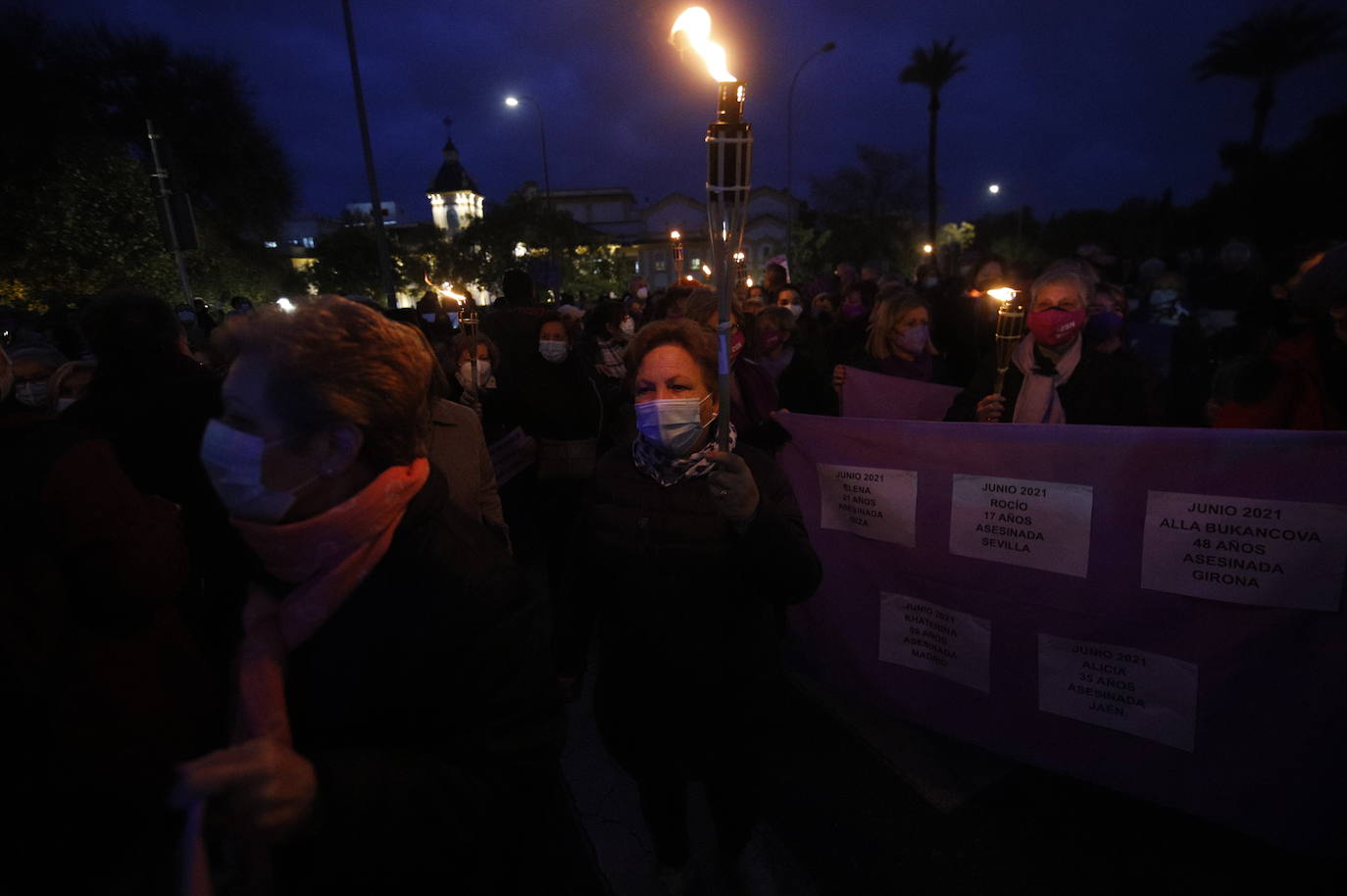 La manifestación contra la violencia machista en Córdoba, en imágenes