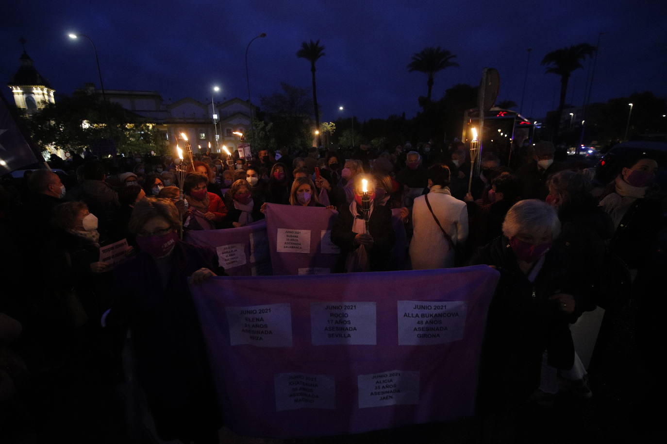 La manifestación contra la violencia machista en Córdoba, en imágenes