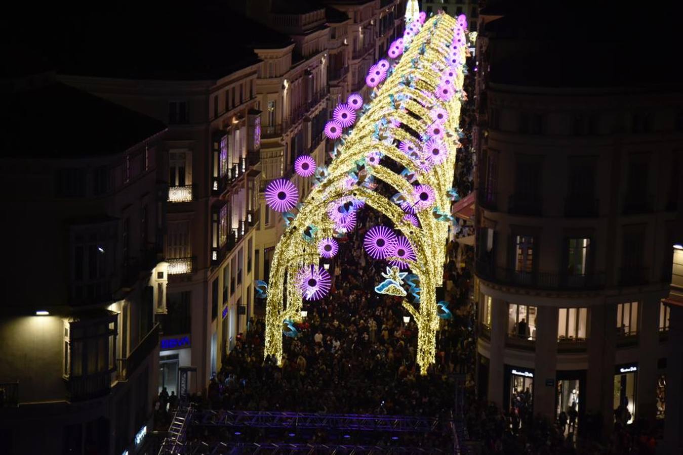 El encendido de las luces de Navidad de Málaga, en imágenes