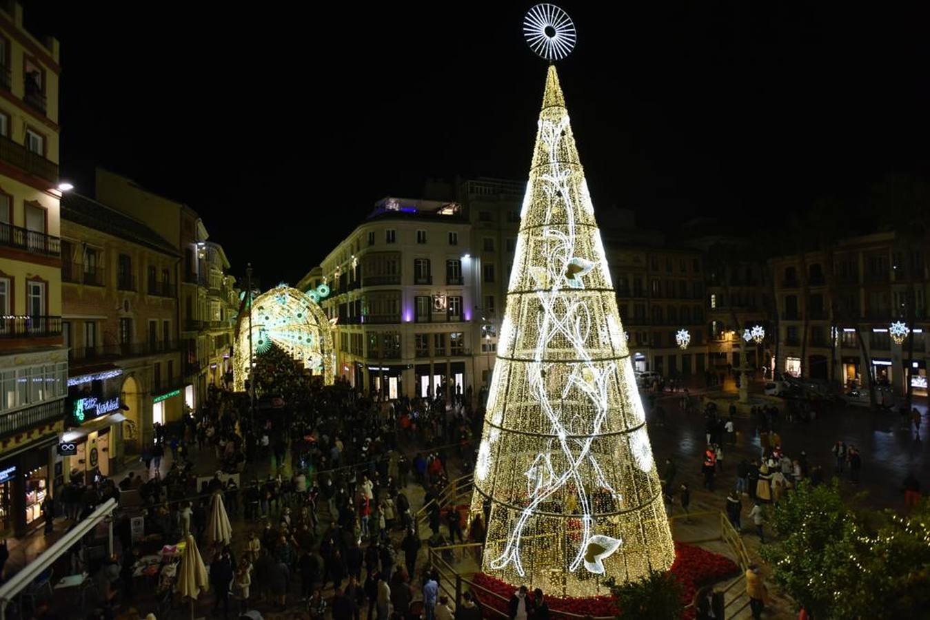 El encendido de las luces de Navidad de Málaga, en imágenes