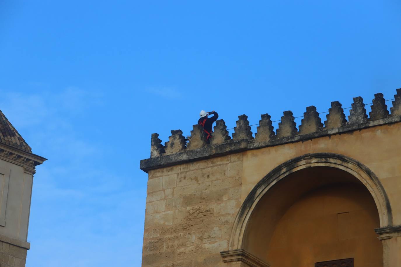 En imágenes, el simulacro de incendio en la Mezquita-Catedral de Córdoba