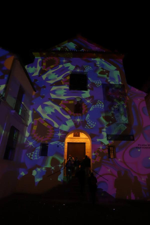 El mapping de la hermandad de la Paz de Córdoba, en imágenes