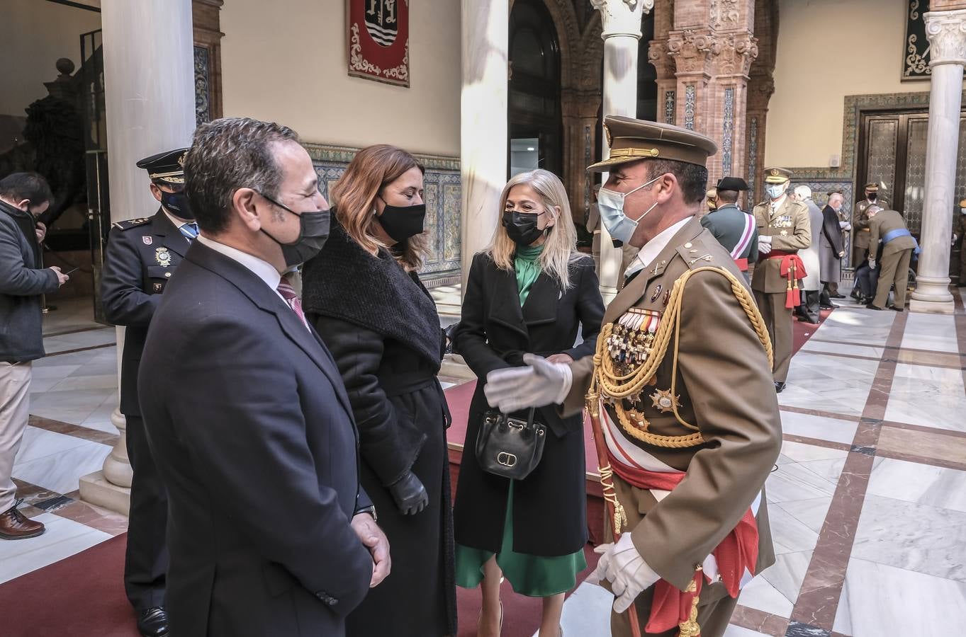 Acto castrense en la Capitanía General en honor a la Inmaculada. J.M. SERRANO