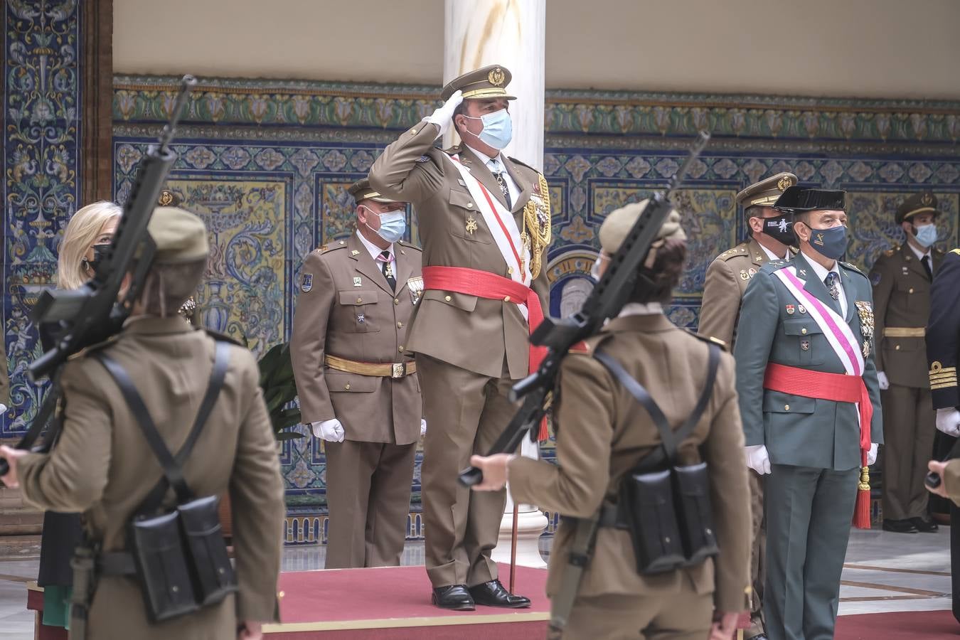 Acto castrense en la Capitanía General en honor a la Inmaculada. J.M. SERRANO