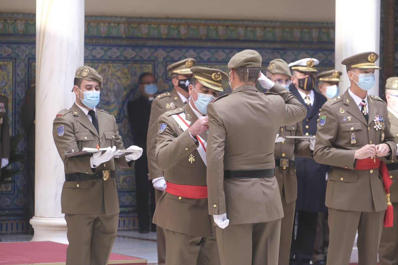 Acto castrense en la Capitanía General en honor a la Inmaculada. J.M. SERRANO