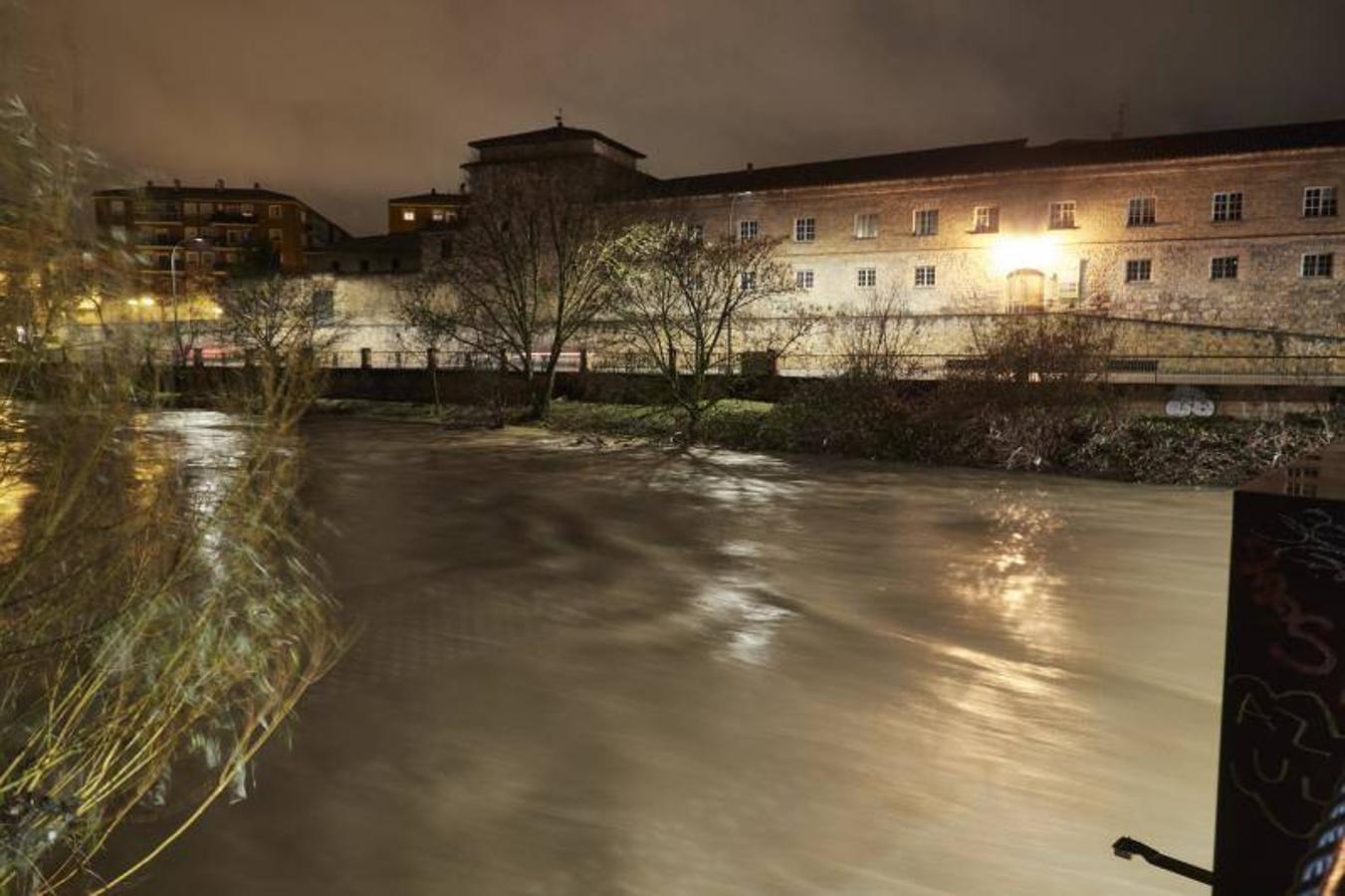 Río Arga desbordado