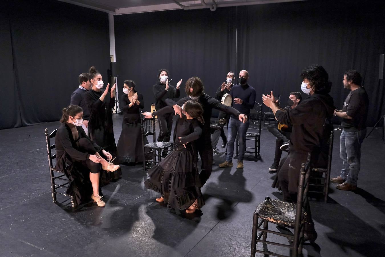 Jornada de puertas abiertas del Ballet Flamenco de Andalucía para los alumnos del conservatorio. J.M. SERRANO