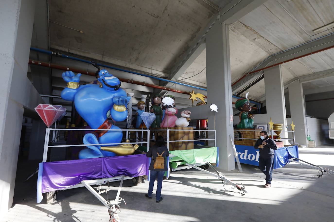 Los preparativos de la Cabalgata de Reyes Magos en Córdoba, en imágenes