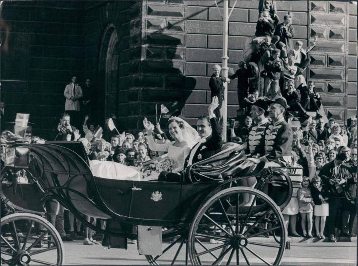 El 10 de junio de 1967 la entonces princesa Margarita se casó con Henrik de Laborde, conde de Monpezat. 