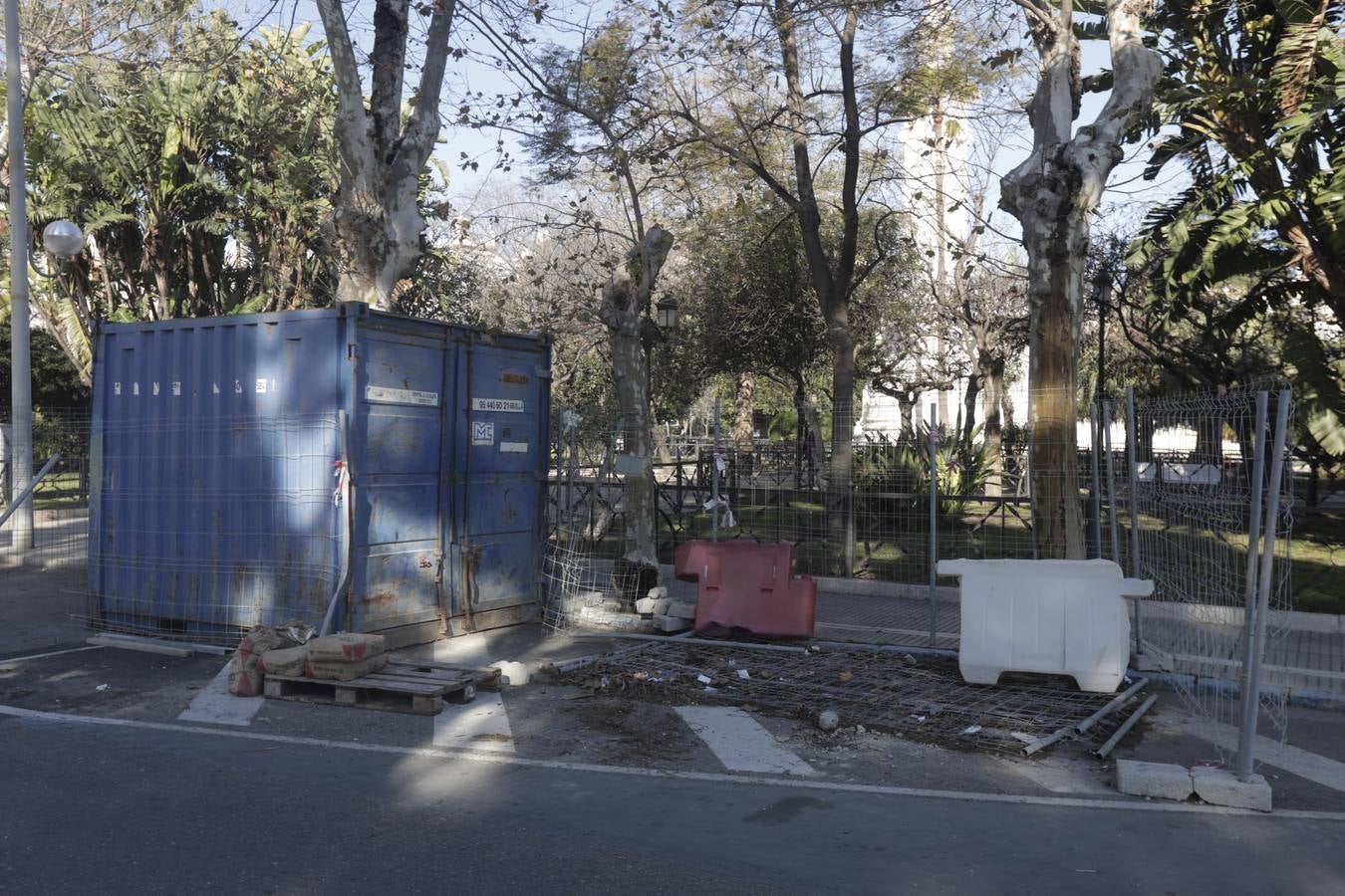 FOTOS: Obras en la Plaza de España de Cádiz