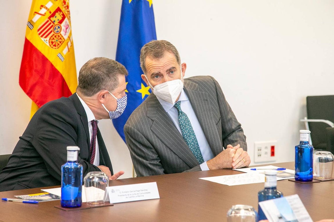 El Rey Felipe VI recibido entre aplausos y gritos de &#039;Viva España&#039; en Albacete