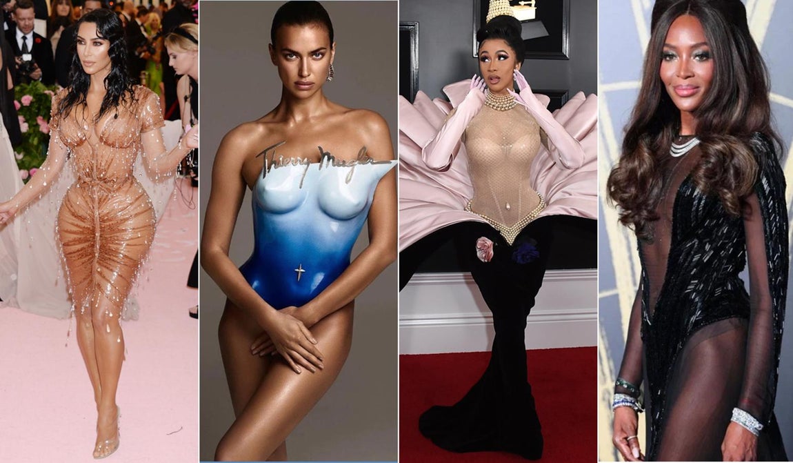 Del vestido negro que diseñó en 1993 para Demi Moore en la película 'Propuesta indecente'; a las apariciones estelares de Lady Gaga, Beyoncé, Rosalía, Rihanna, Cindy Crawford, Sharon Stone, Kim Kardashian o Bella Hadid, entre muchas otras.