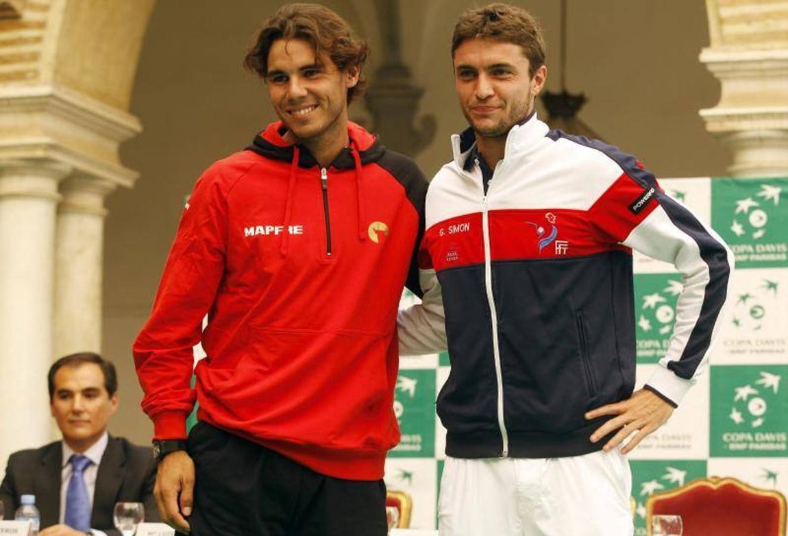 Rafa Nadal en la Copa Davis de 2011 en Córdoba, en imágenes