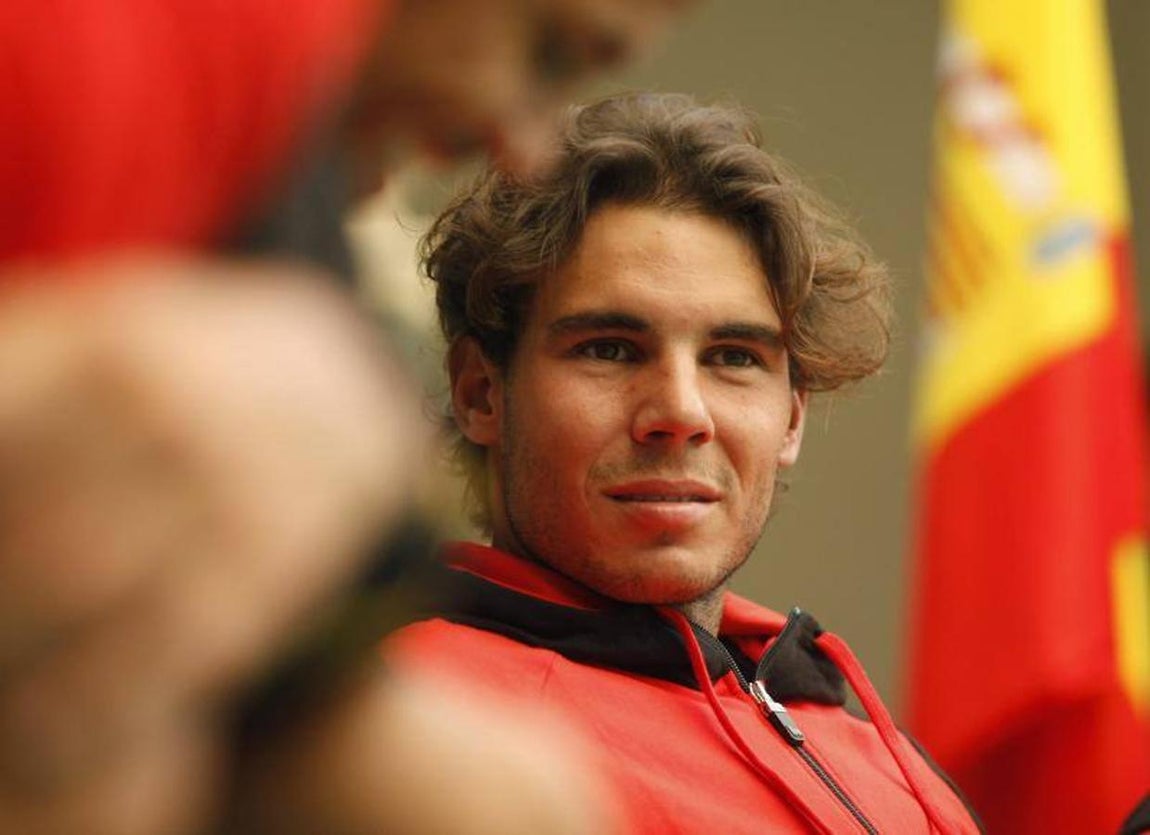 Rafa Nadal en la Copa Davis de 2011 en Córdoba, en imágenes