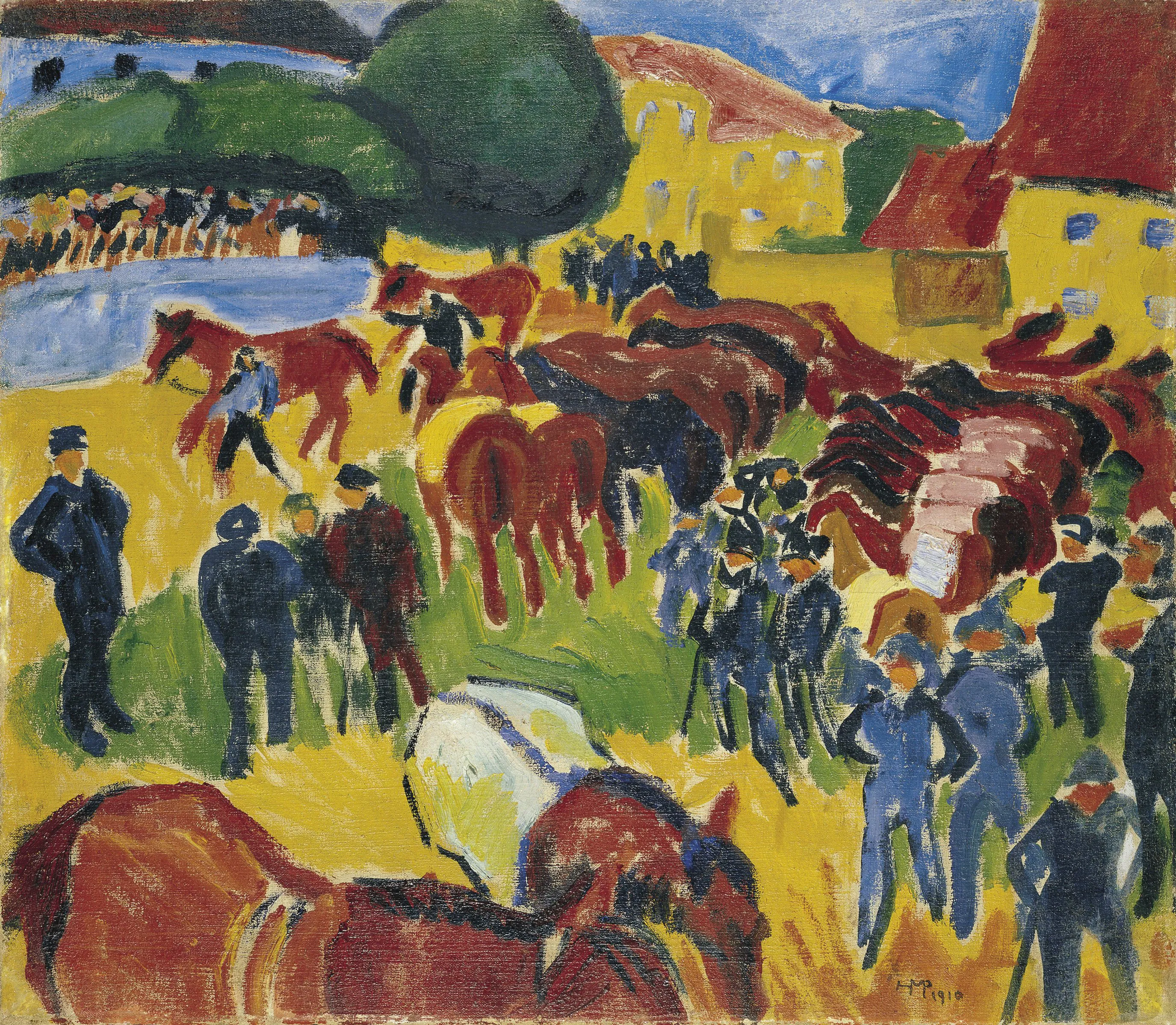 Max Pechstein. 'Feria de caballos' (1910). Valorado en 30 millones de dólares