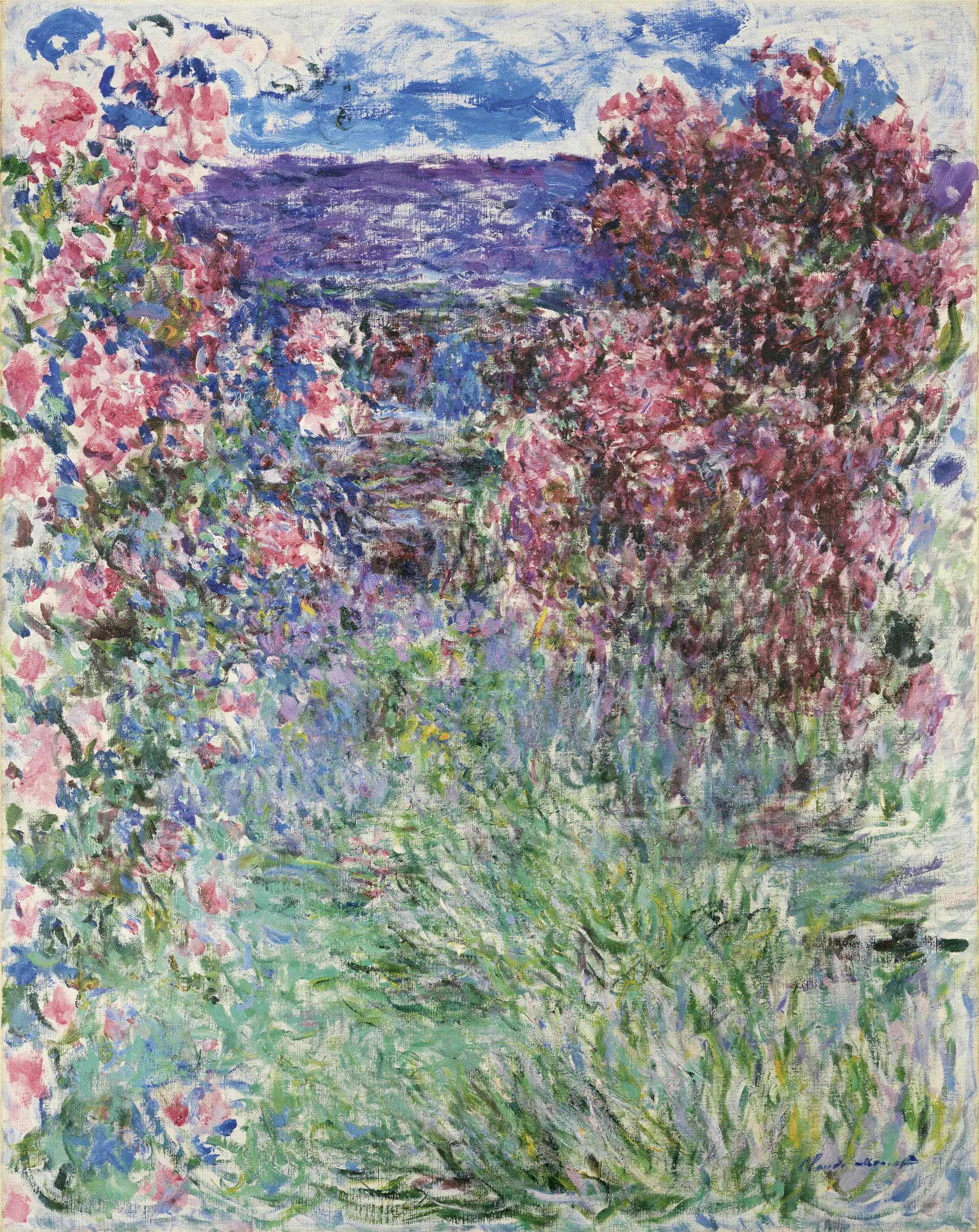 Monet. 'La casa entre las rosas' (1925). Valorado en 60 millones de dólares