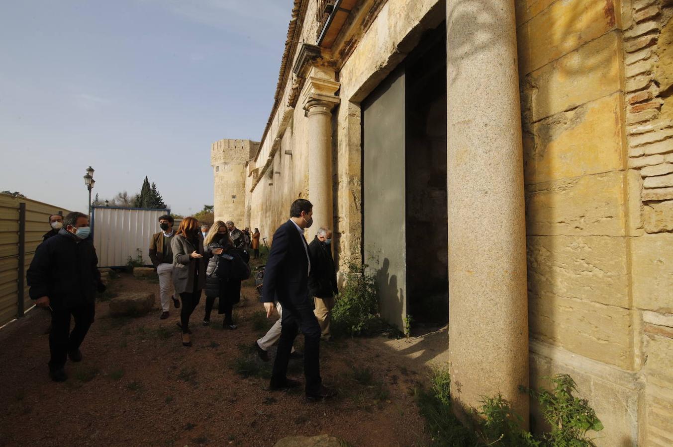 En imagénes, las obras en el Alcázar de Córdoba a punto de comenzar