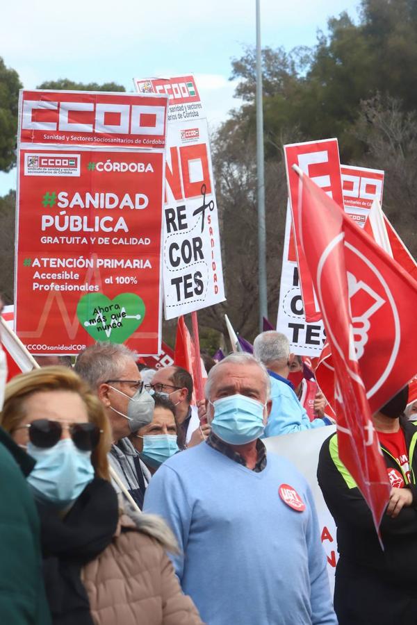 La manifestación en defensa de la sanidad pública en Córdoba, en imágenes