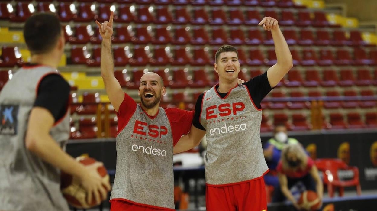 Baloncesto | El primer entrenamiento de España en Córdoba, en imágenes