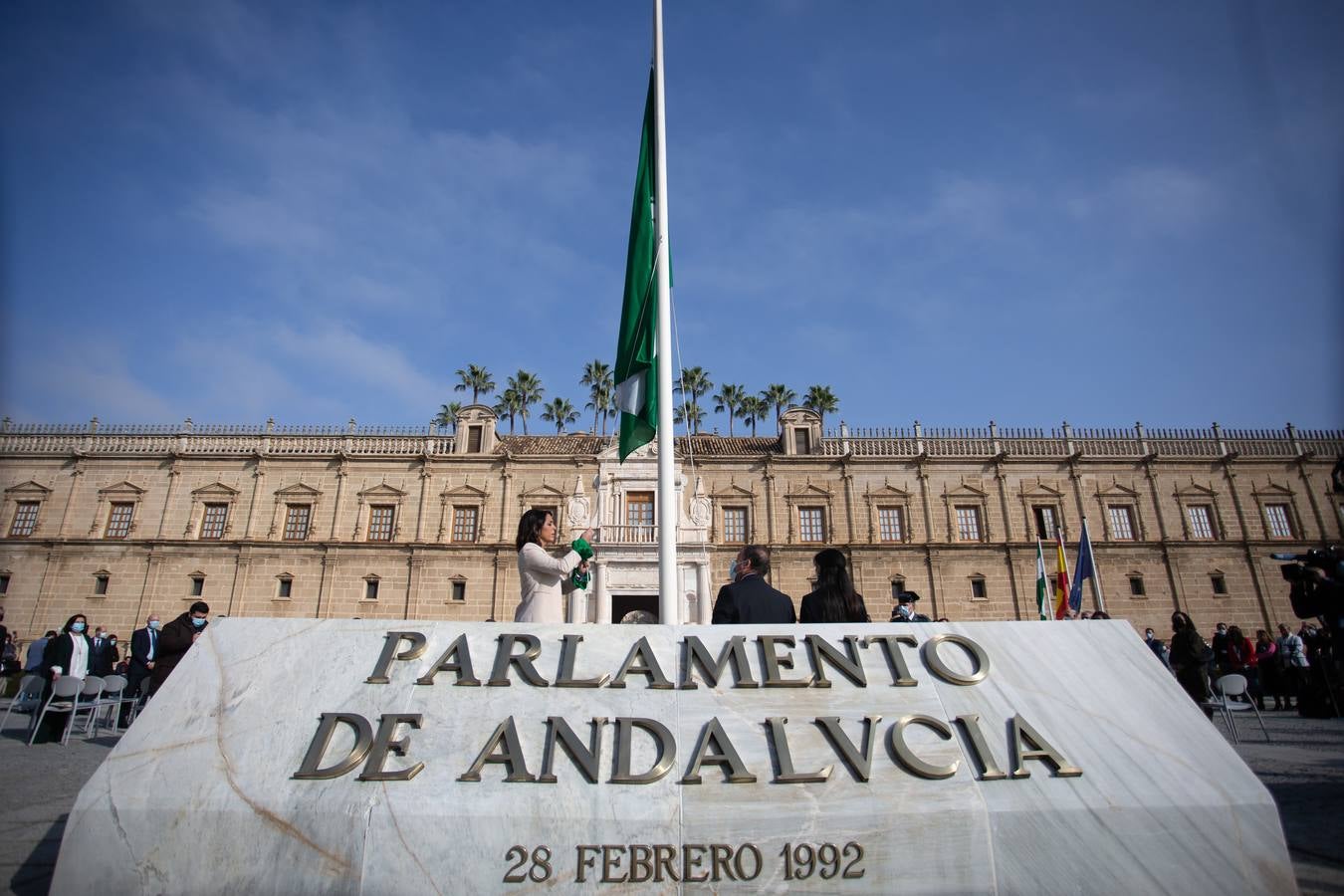 Acto institucional por el 28F en el Parlamento de Andalucía. VANESSA GÓMEZ