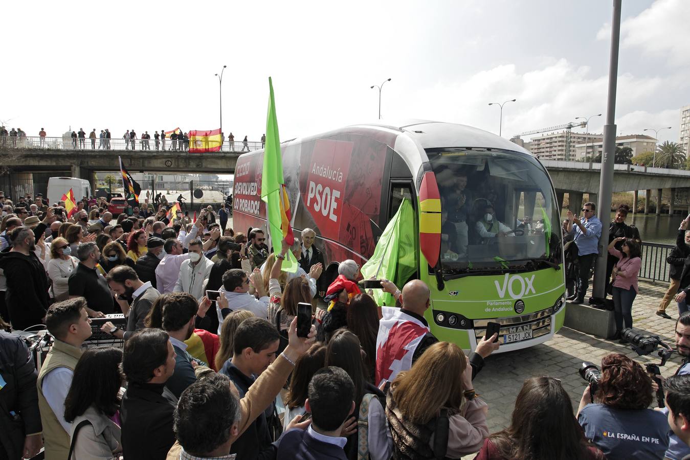 Acto público de Vox en Sevilla como alternativa a la celebración institucional del 28F. JUAN FLORES