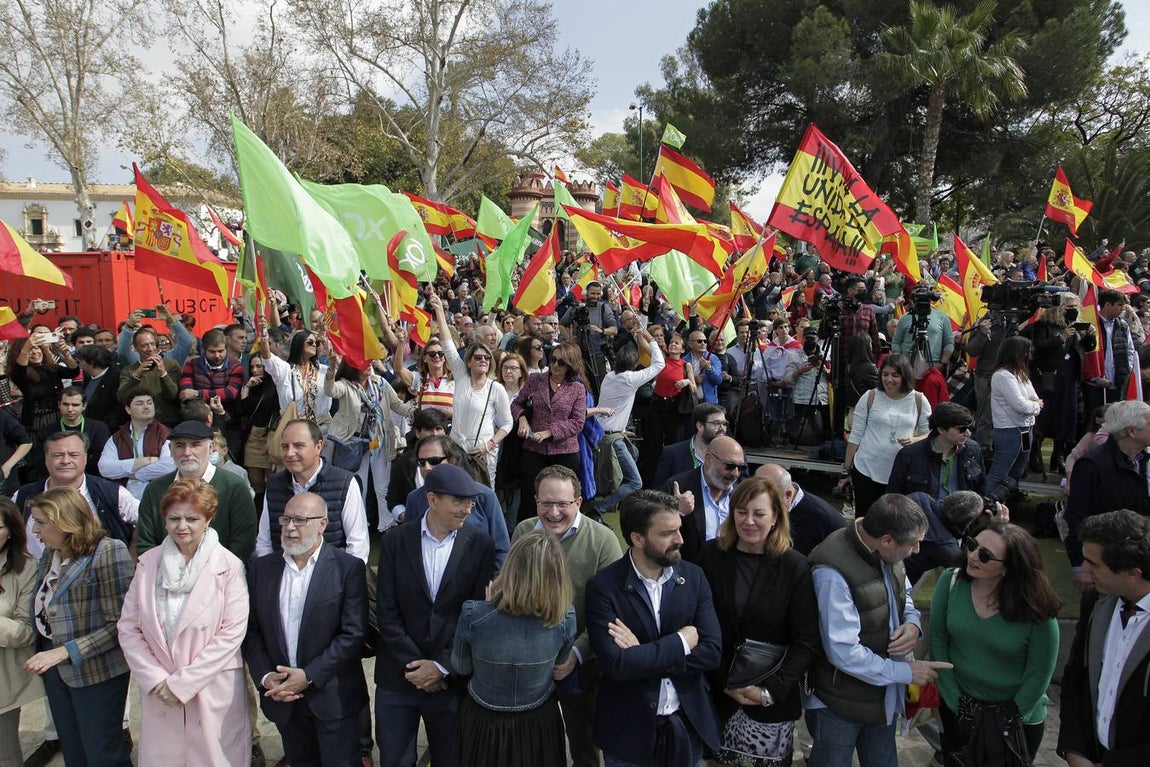 Acto público de Vox en Sevilla como alternativa a la celebración institucional del 28F. JUAN FLORES