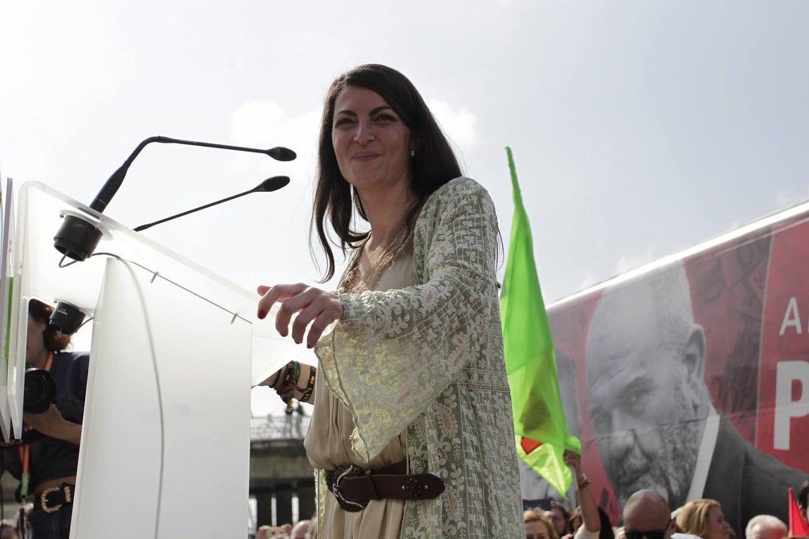 Acto público de Vox en Sevilla como alternativa a la celebración institucional del 28F. JUAN FLORES
