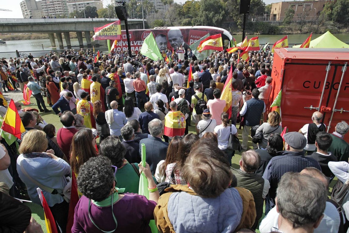 Acto público de Vox en Sevilla como alternativa a la celebración institucional del 28F. JUAN FLORES