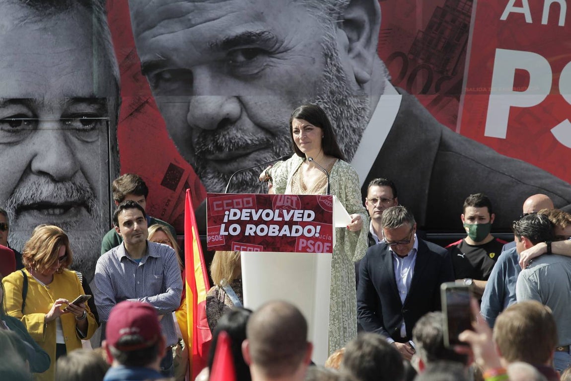 Acto público de Vox en Sevilla como alternativa a la celebración institucional del 28F. JUAN FLORES