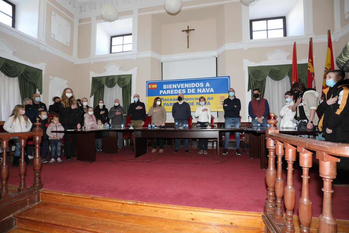 Galería: Así ha sido la recepción de familias ucranianas en Paredes de Nava