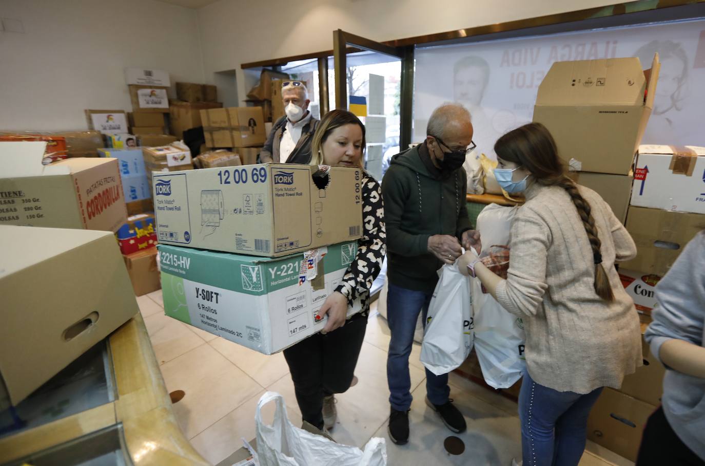 La ayuda de Córdoba para Ucrania, en imágenes