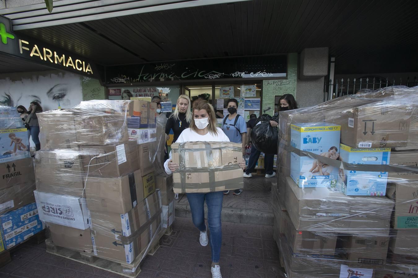 El camión con destino a Ucrania, en imágenes