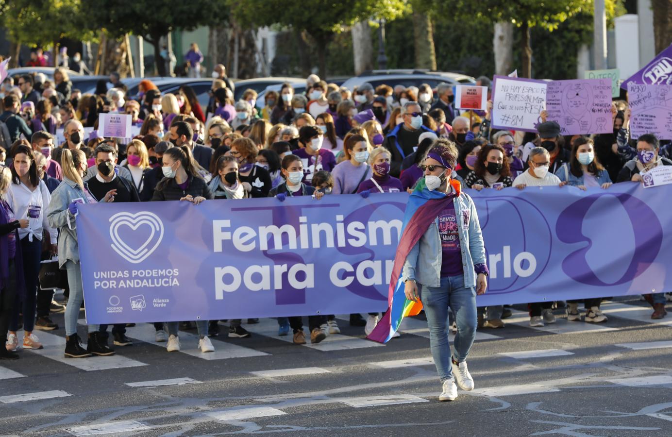 La manifestación del Día Internacional de la Mujer en Córdoba, en imágenes