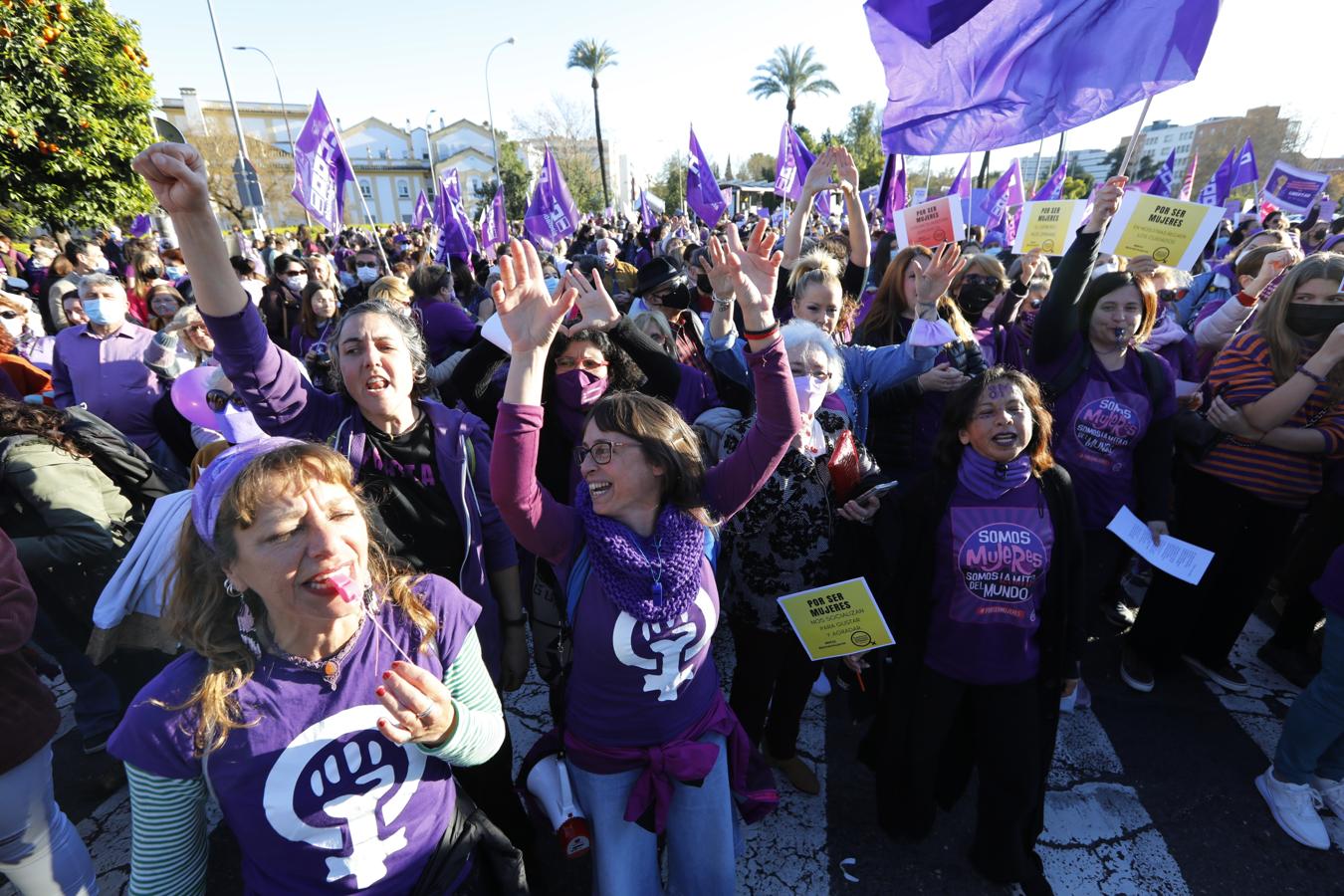 La manifestación del Día Internacional de la Mujer en Córdoba, en imágenes